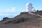 Closeup of the Haleakala Observatory on Maui island, the Hawaiian islands