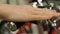Closeup of hand pressing brake lever on bike handle, active lifestyle, cycling