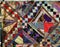 Closeup Hand-sewn heirloom quilt