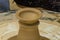 Closeup of the hands of the artist creating a clay pot, the trad