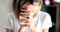 Closeup of hands of gloomy young woman holding hands and feeling sad