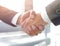 Closeup.handshake of business partners