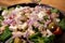 Closeup of a healthy salad with fresh vegetables