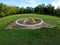 Closeup of helipad for landing helicopters on asphalt ground