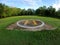 Closeup of helipad for landing helicopters on asphalt ground