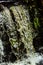 Closeup and high speed capture of a waterfall in Connecticut