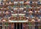 CLOSEUP OF HINDU SRIRANGAM TEMPLE