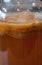 Closeup of Homemade Kombucha with Mother Scoby