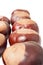 Closeup of horse chestnuts