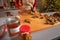 Closeup on housewife chopping walnuts in kitchen