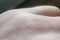 Closeup human skin texture. Macro hand skin pattern. Medicine and dermatology concept. Details of caucasian healthy skin with no