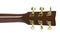 Closeup image of classical gold guitar tuners