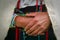 Closeup of an indigenous woman\'s hands, Chimborazo