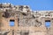 Closeup of the Inside Wall of the Colosseum Rome