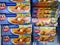 Closeup of isolated boxes with captain iglo frozen fish sticks in cooling counter