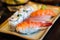 Closeup of Japanese Nigiri Sushi