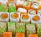 Closeup japanese sushi
