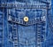 Closeup jeans pocket with button