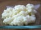 Closeup kefir tibetan mushroom sponge probiotic milk grains