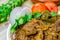 Closeup of Kerala Beef Curry