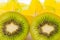 Closeup kiwi fruit