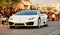 Closeup of Lamborghini Huracan displayed at a college festival in Pune, India