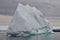 Closeup of large jagged iceberg in Twillingate Harbour