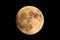 Closeup of a large shining full moon