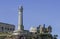 Closeup of lighhouse tower on Alcatraz, San Francisco, CA, USA