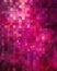 A closeup of a luminous magenta wall with an array of mottled and discolored patches that come together Trendy color of