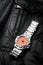 Closeup luxury wristwatch