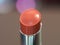 Closeup macro view of lipstick