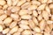 Closeup macro wheat grains background agriculture