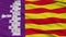 Closeup Mallorca city flag, Spain