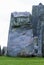 Closeup of massive stone trilithons of Stonehenge World Heritage