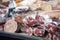 Closeup Of Meat Displayed At Counter