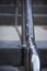 Closeup of a metal handrail