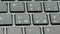 Closeup modern laptop keyboard rotating footage 4k