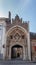 Closeup of monumental Gruuthuse gate, Bruges, Belgium