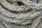 Closeup Mooring ropes texture