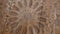 Closeup of a Moroccan, wooden door detail, with traditional wood carvings. Moroccan Islamic, Moorish architecture design.