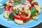 Closeup of Mouthwatering Homemade Caprese Salad