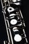 Closeup music instrument oboe