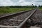 Closeup northern Thailand Railway