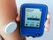 Closeup od device for continuously glucose monitoring in  blood â€“ CGM