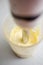 Closeup od a hand blender preparing mayonnese