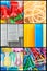 Closeup Office Supplies Collage