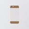 Closeup One Blank Brown Clean Template Cover Phone Case Smartphone Mockup.Generic Design Mobile Back Isolated Empty