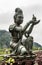 Closeup, One of the Six Devas offering to Tian Tan Buddha, Hong Kong China