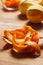 Closeup of orange peel